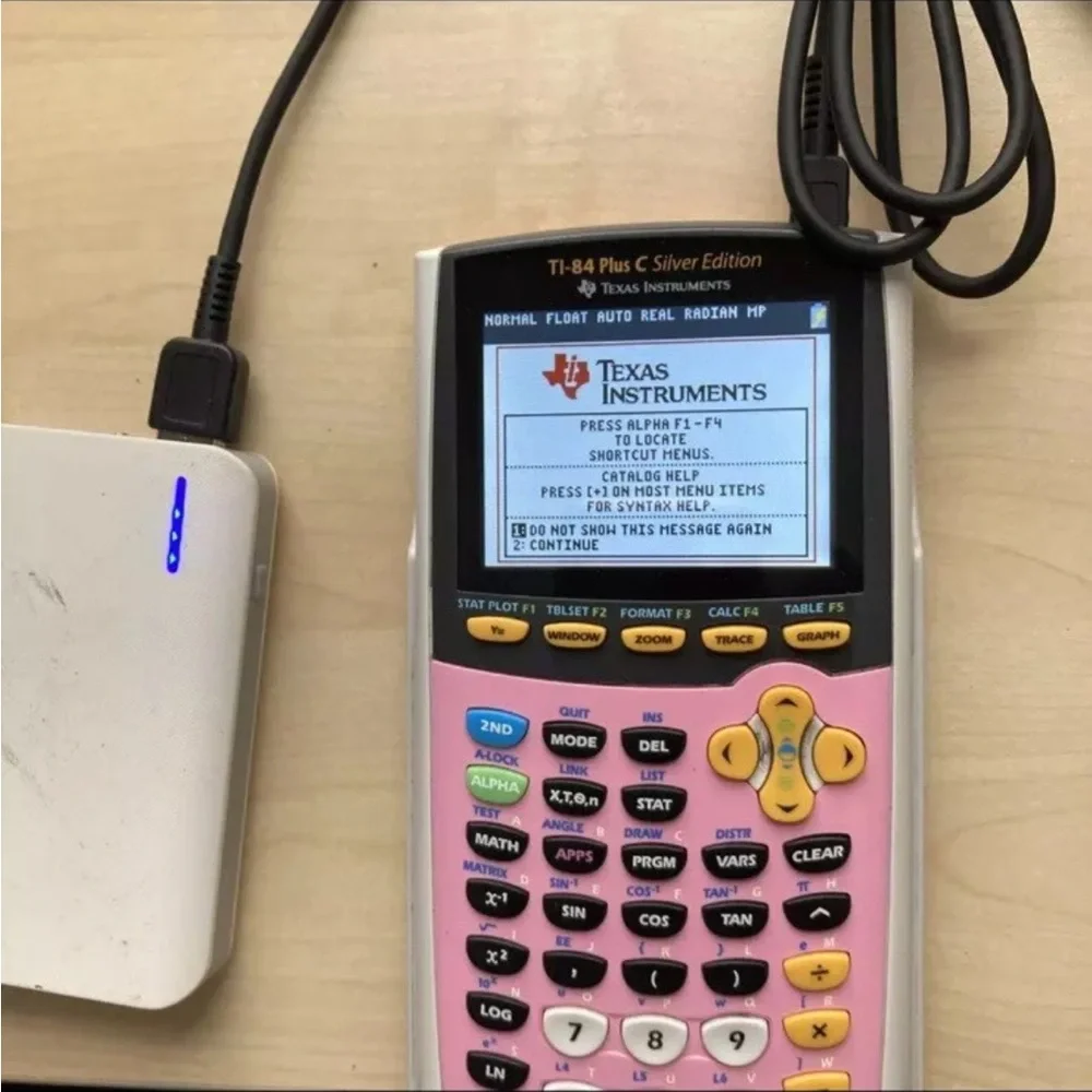 Texas Instruments TI-84 Plus C Ti 89 Graphing Calculator Cover Cable ONLY Black